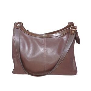 John Romain Rare Vintage Brown Leather Bag